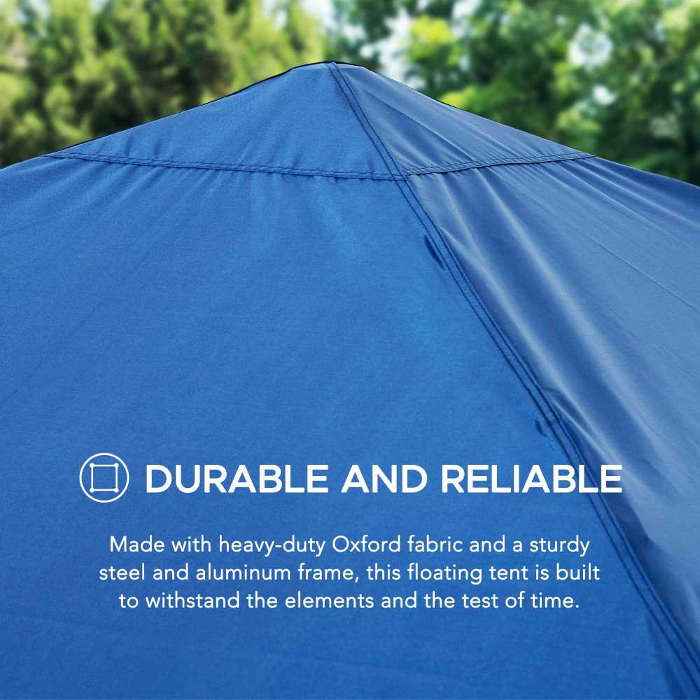 Aquasis Floating Pool Gazebo, 10x10 - Deep Navy - Image 6