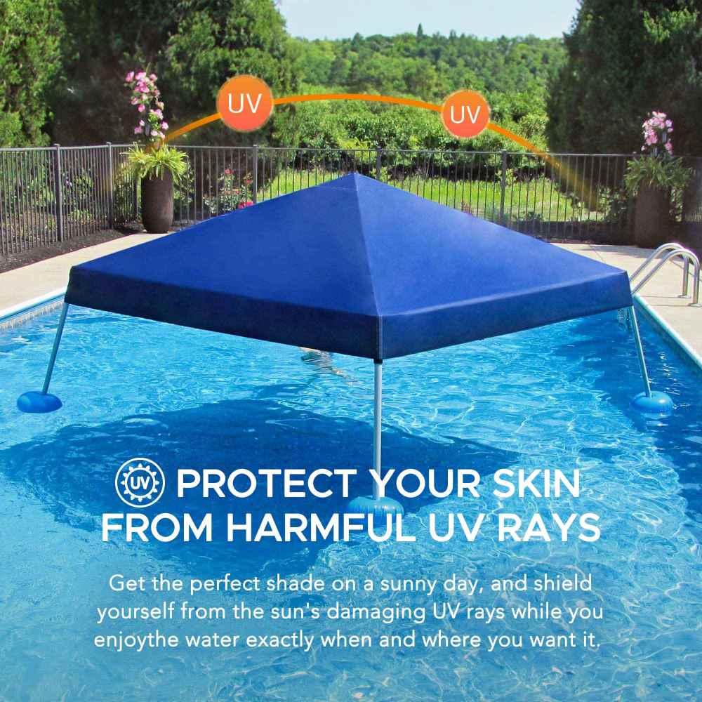 Aquasis Floating Pool Gazebo, 10x10 - Deep Navy - Image 7