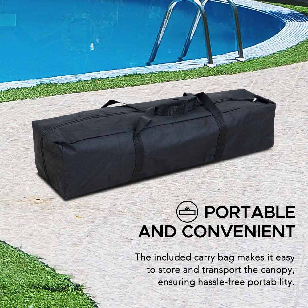 Aquasis Floating Pool Gazebo, 10x10 - Anchor Gray - Image 8