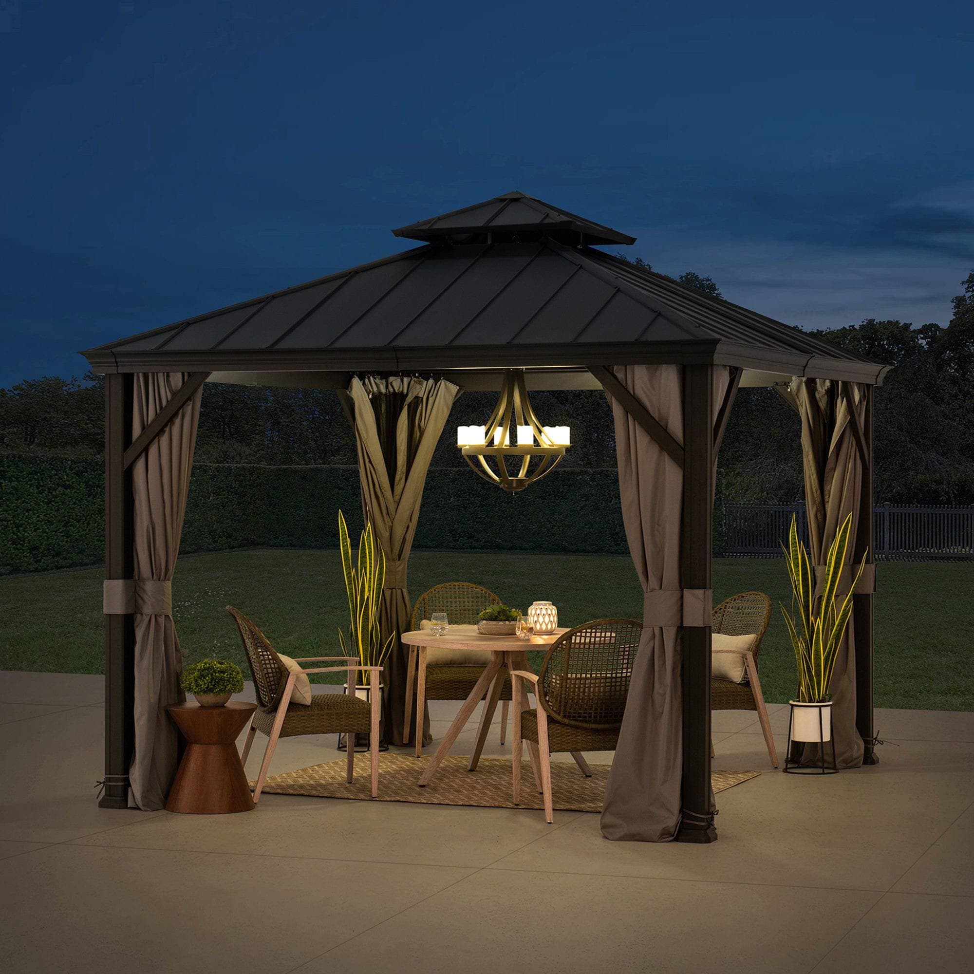 Summit Minimalist Aluminum Gazebo, 10x10 - Image 11