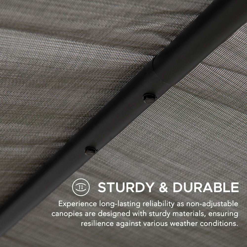 Darkeford Sling Canopy Pergola 10' x 10' - Shadow Black - Image 7