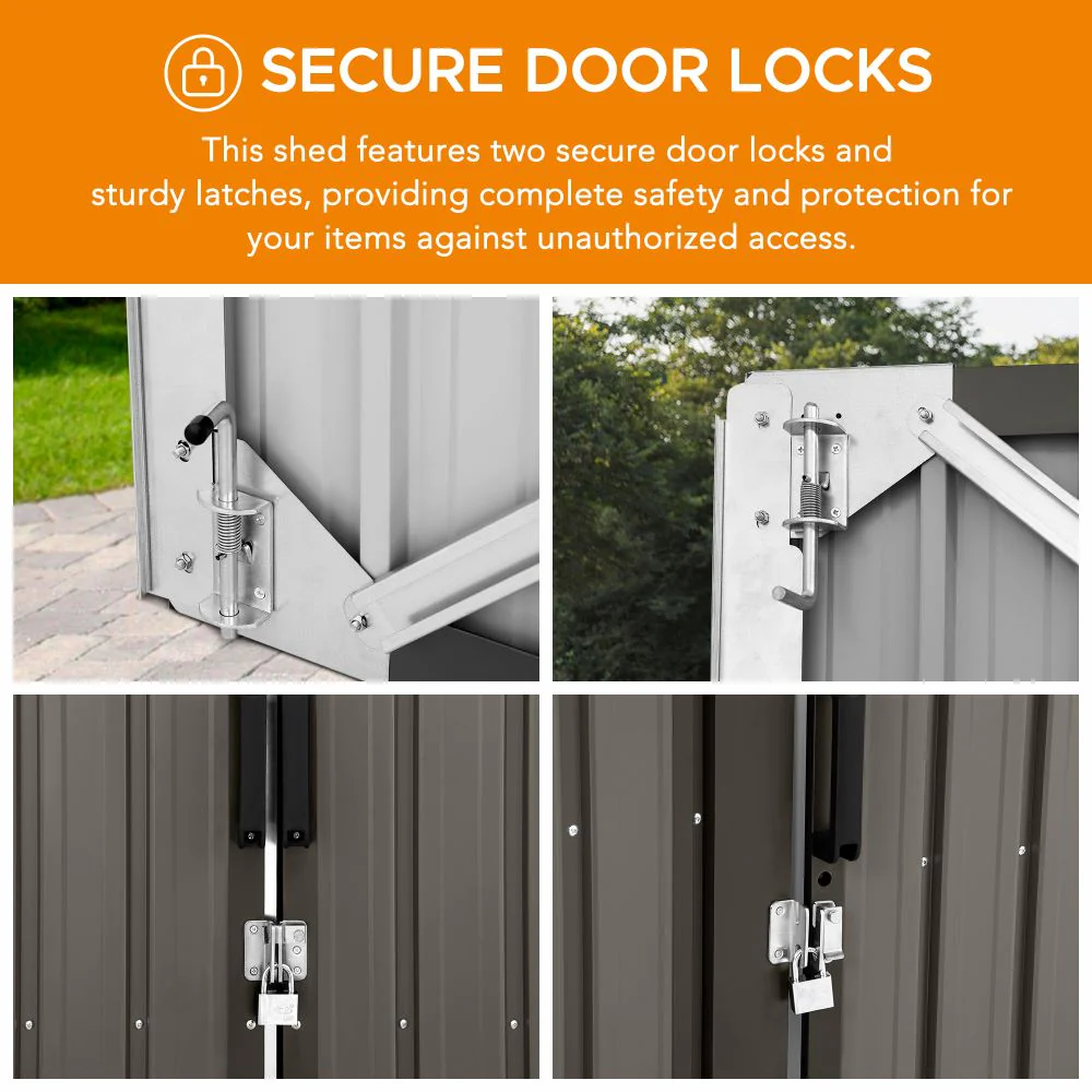 Fortress Secure Storage Shed - Light Gray, 10x20 - Image 5