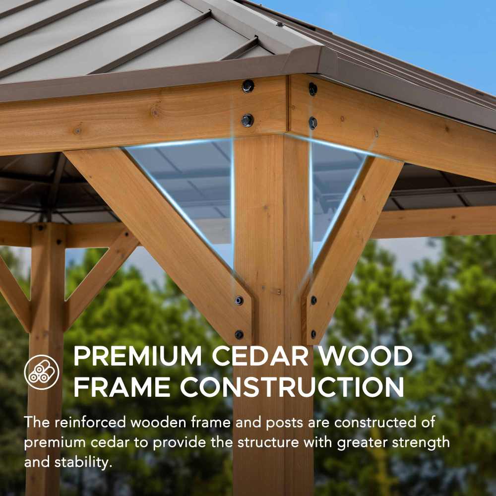 Antrim Skylight Cedar Gazebo, 11x11 - Image 6
