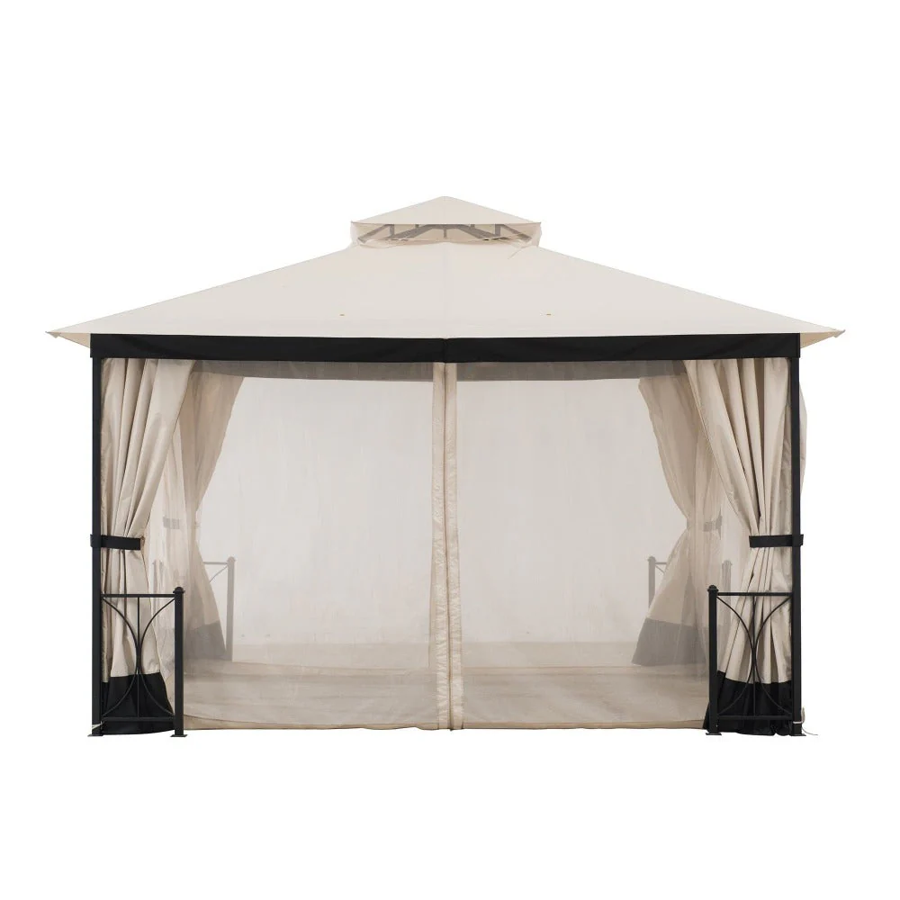 Gazebo Mosquito Netting for 11'x13' Belcourt Gazebo - Beige