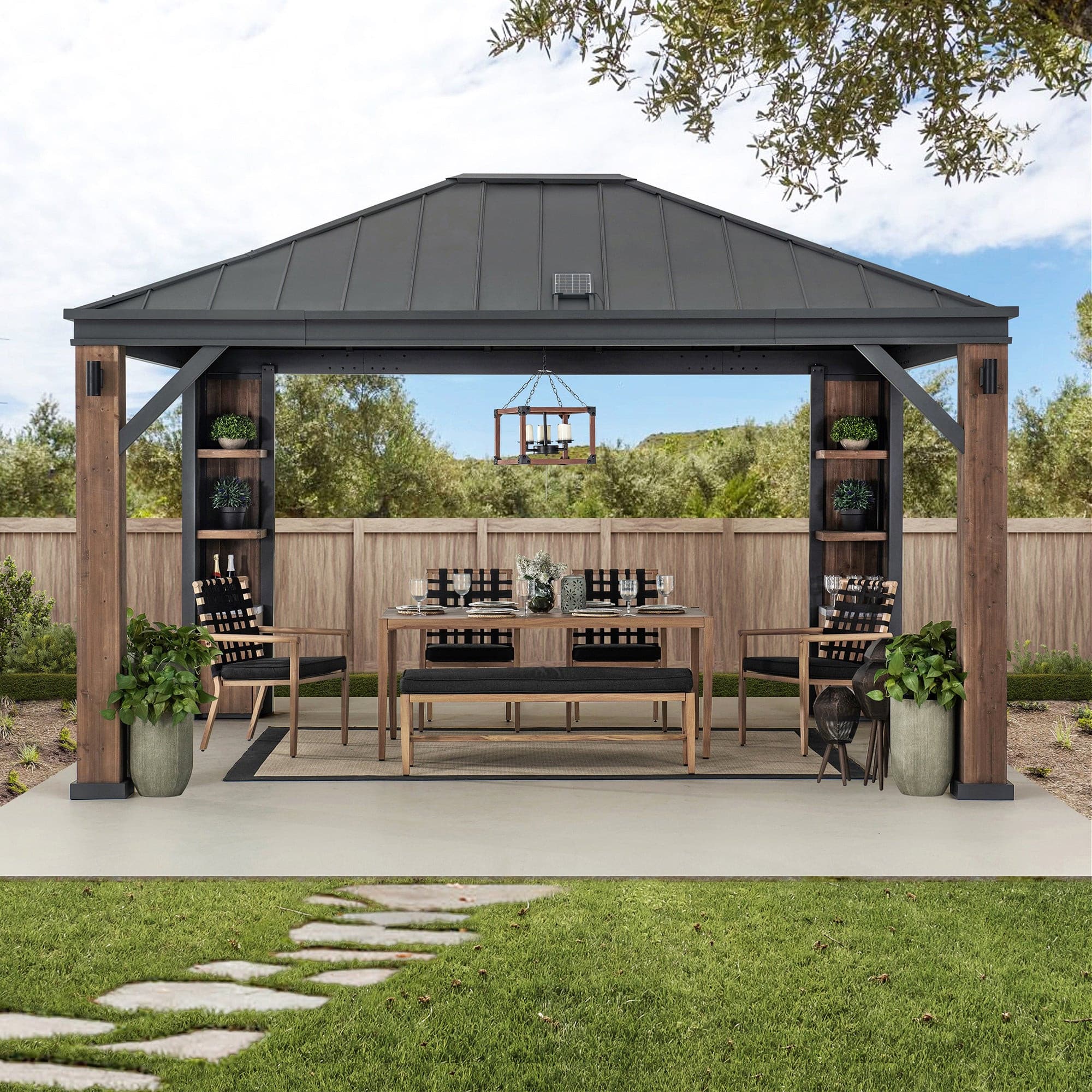 Solaria Smart Tech Hardtop Gazebo, 12x14