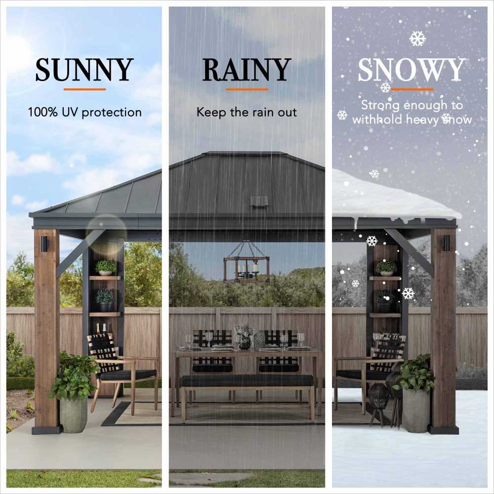 Solaria Smart Tech Hardtop Gazebo, 12x14 - Image 10