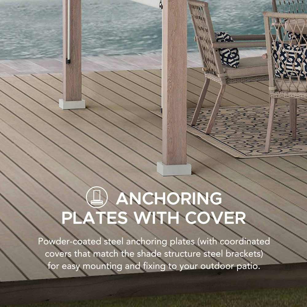 Palladio 12x14 Lounging Pergola - Matte Carbon & Chalk Grey - Image 6