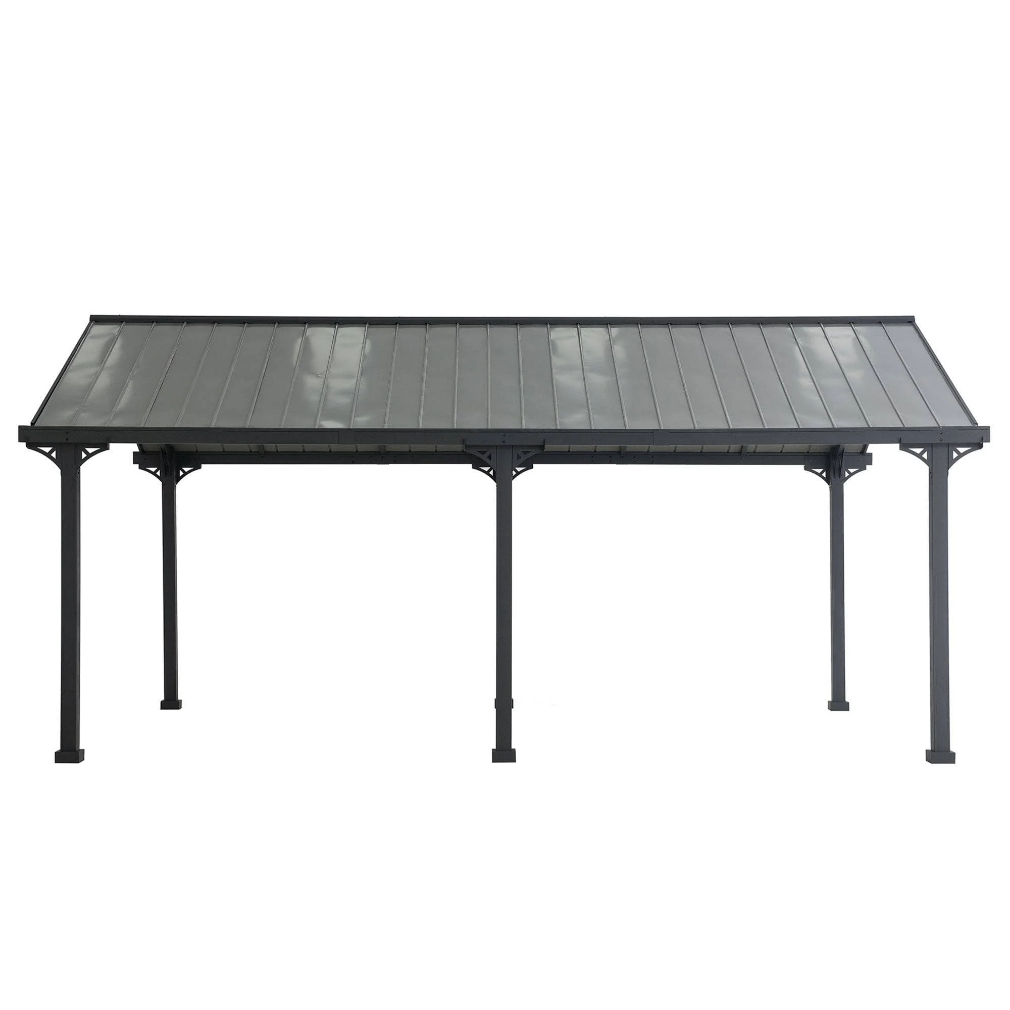 Armored Gable-Roof Steel Carport, 12x20 - Image 12