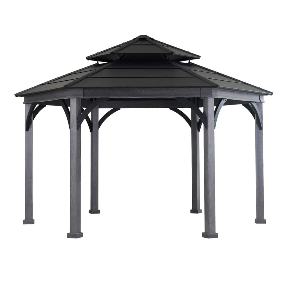 SUNJOY Ashland Hexagon Hardtop Gazebo - Image 11