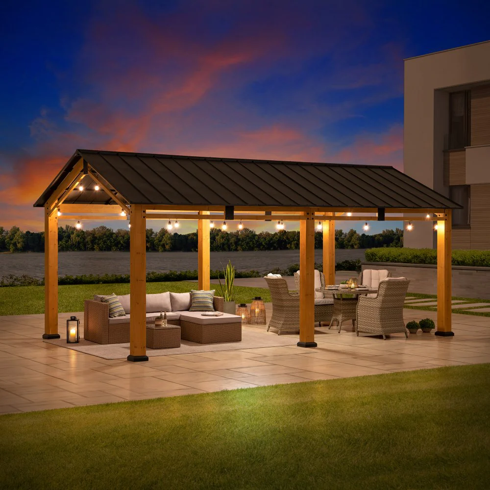 Timberland Premium Wood Carport, 11x20 - Image 2