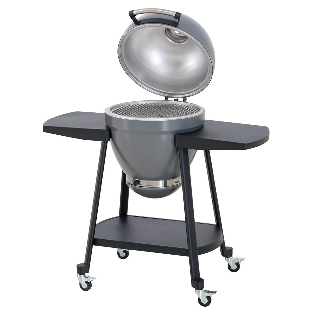 Pinnacle Egg-Shaped Charcoal Grill & Smoker 20" - Stone Gray - Image 12