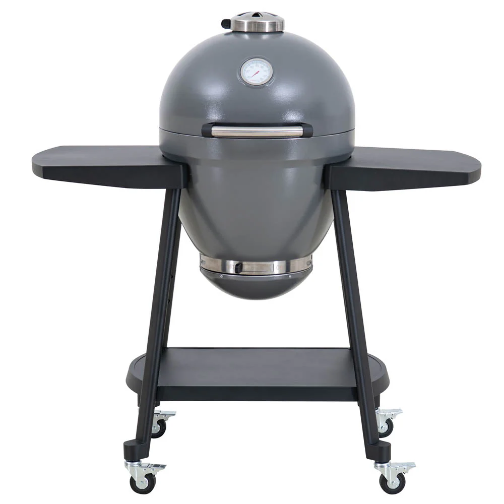 Pinnacle Egg-Shaped Charcoal Grill & Smoker 20" - Stone Gray - Image 2