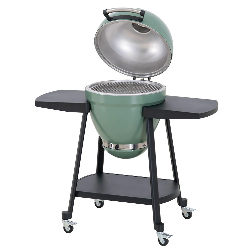 Pinnacle Egg-Shaped Charcoal Grill & Smoker 20" - Forest Green - Image 12
