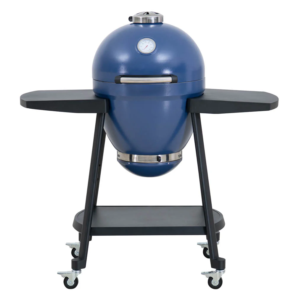 Pinnacle Egg-Shaped Charcoal Grill & Smoker 20" - Deep Navy - Image 2