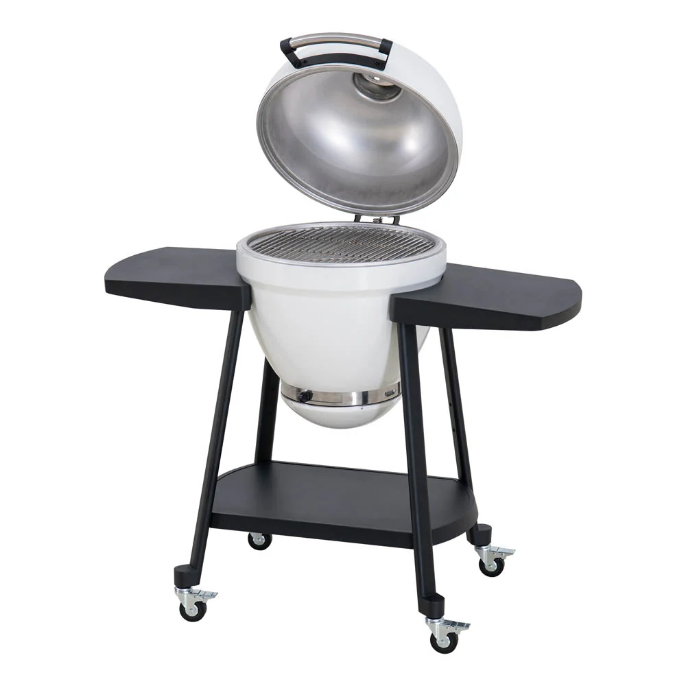 Pinnacle Egg-Shaped Charcoal Grill & Smoker 20" - Alabaster White - Image 12