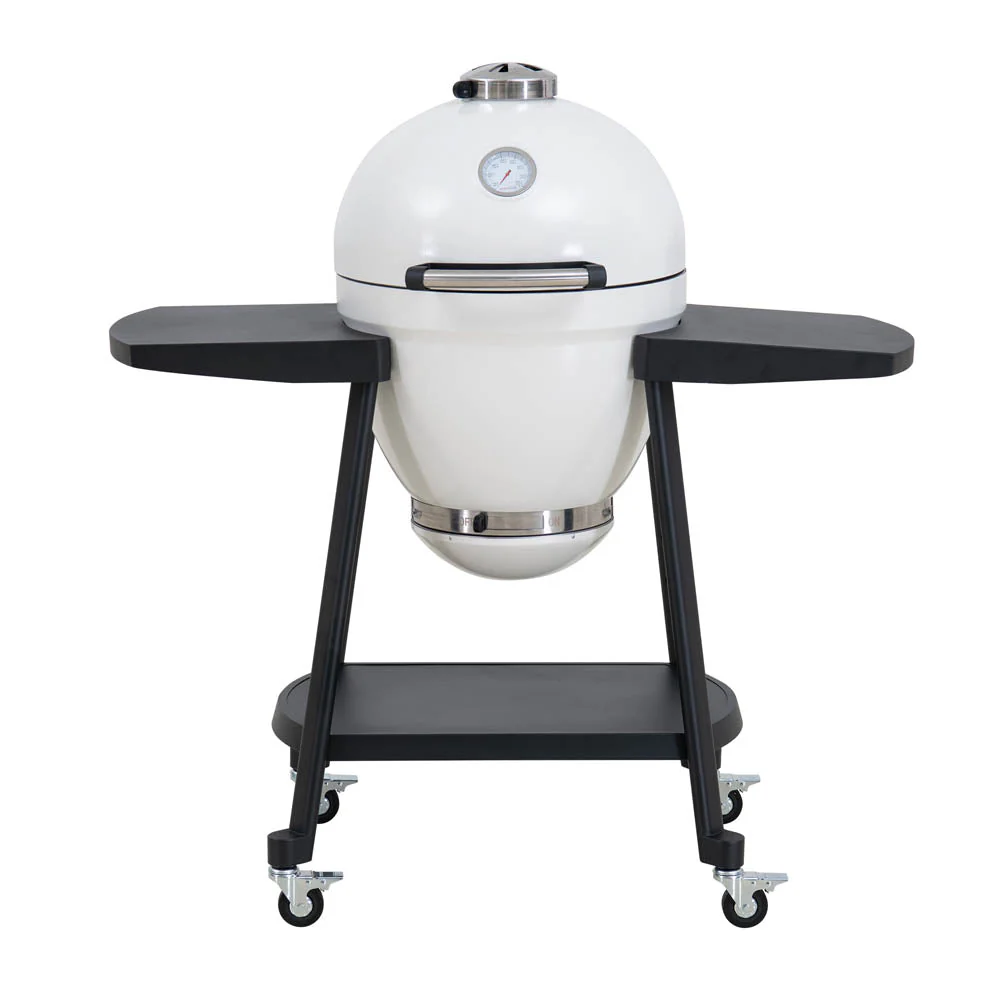 Pinnacle Egg-Shaped Charcoal Grill & Smoker 20" - Alabaster White - Image 2