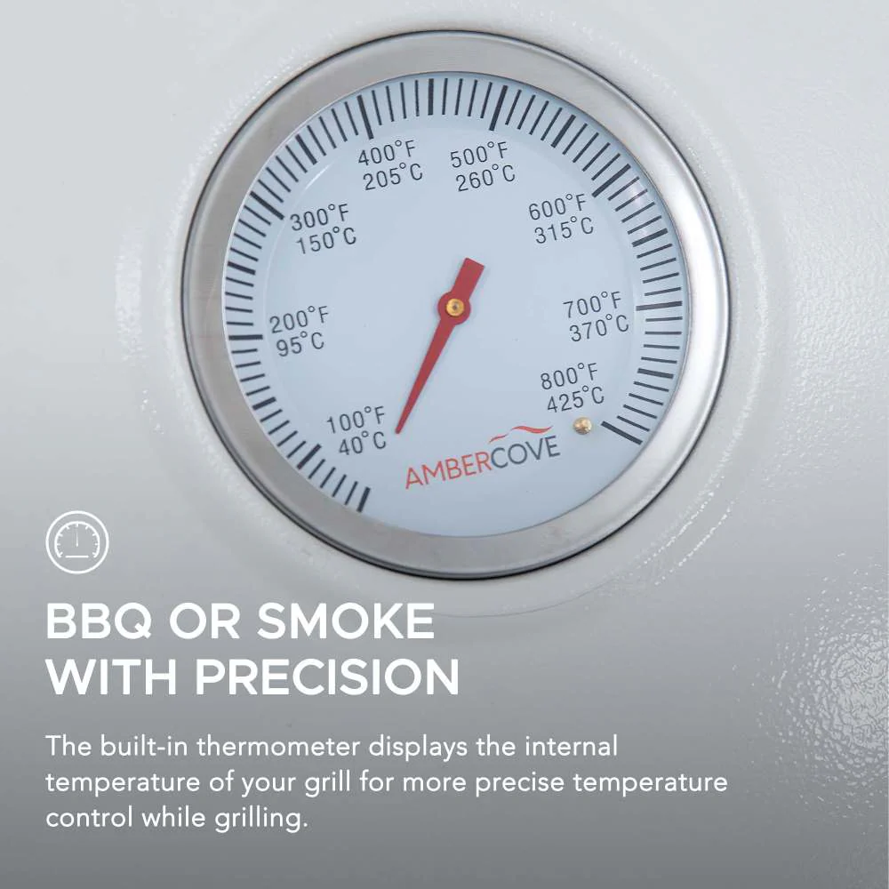 Pinnacle Egg-Shaped Charcoal Grill & Smoker 20" - Alabaster White - Image 5