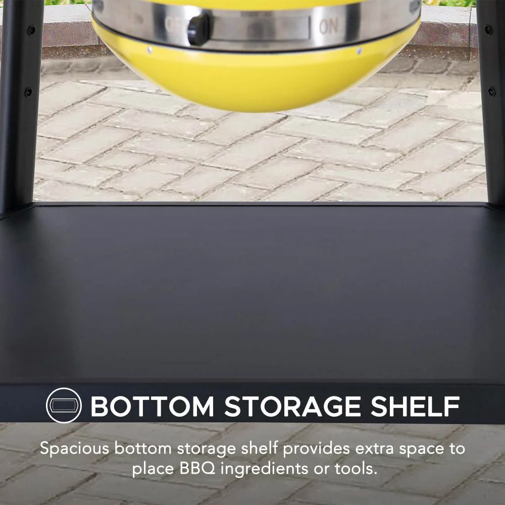 Pinnacle Egg-Shaped Charcoal Grill & Smoker 20" - Citron Yellow - Image 10