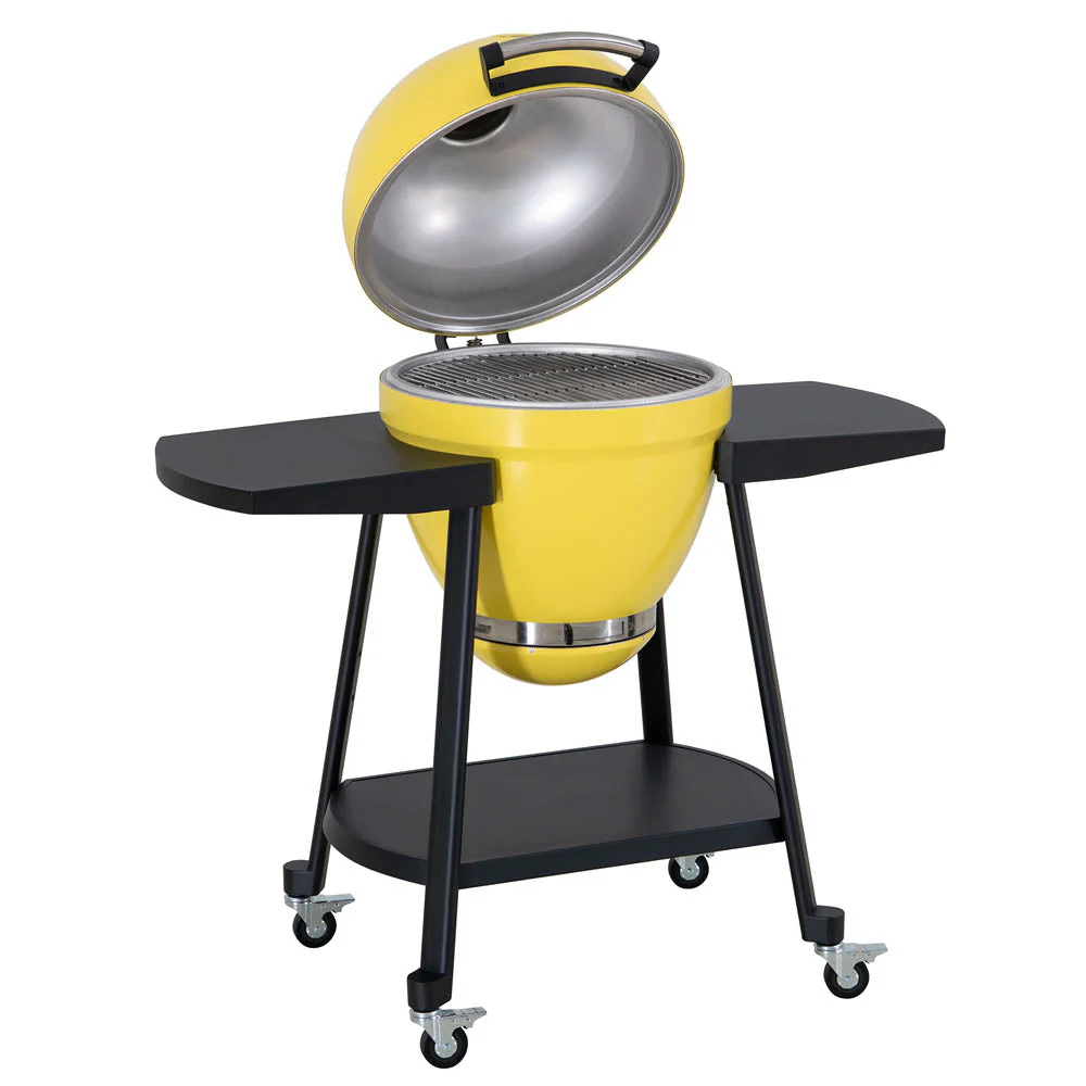 Pinnacle Egg-Shaped Charcoal Grill & Smoker 20" - Citron Yellow - Image 12