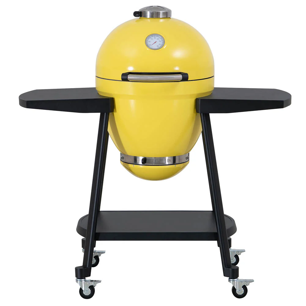Pinnacle Egg-Shaped Charcoal Grill & Smoker 20" - Citron Yellow - Image 2