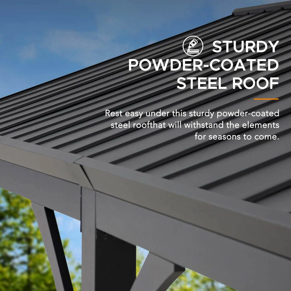 Armored Heavy-Duty Steel Carport, 20x14 - Image 7