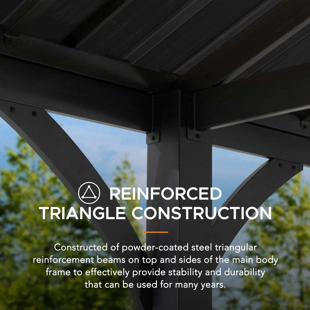 Armored Heavy-Duty Steel Carport, 20x14 - Image 8