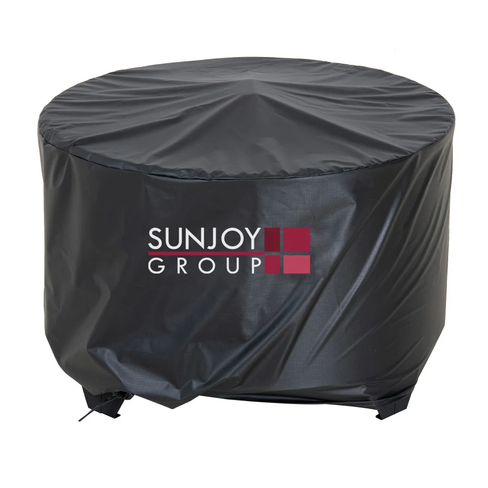Forge Round Steel Wood Burning Fire Pit 26" - Black - Image 11
