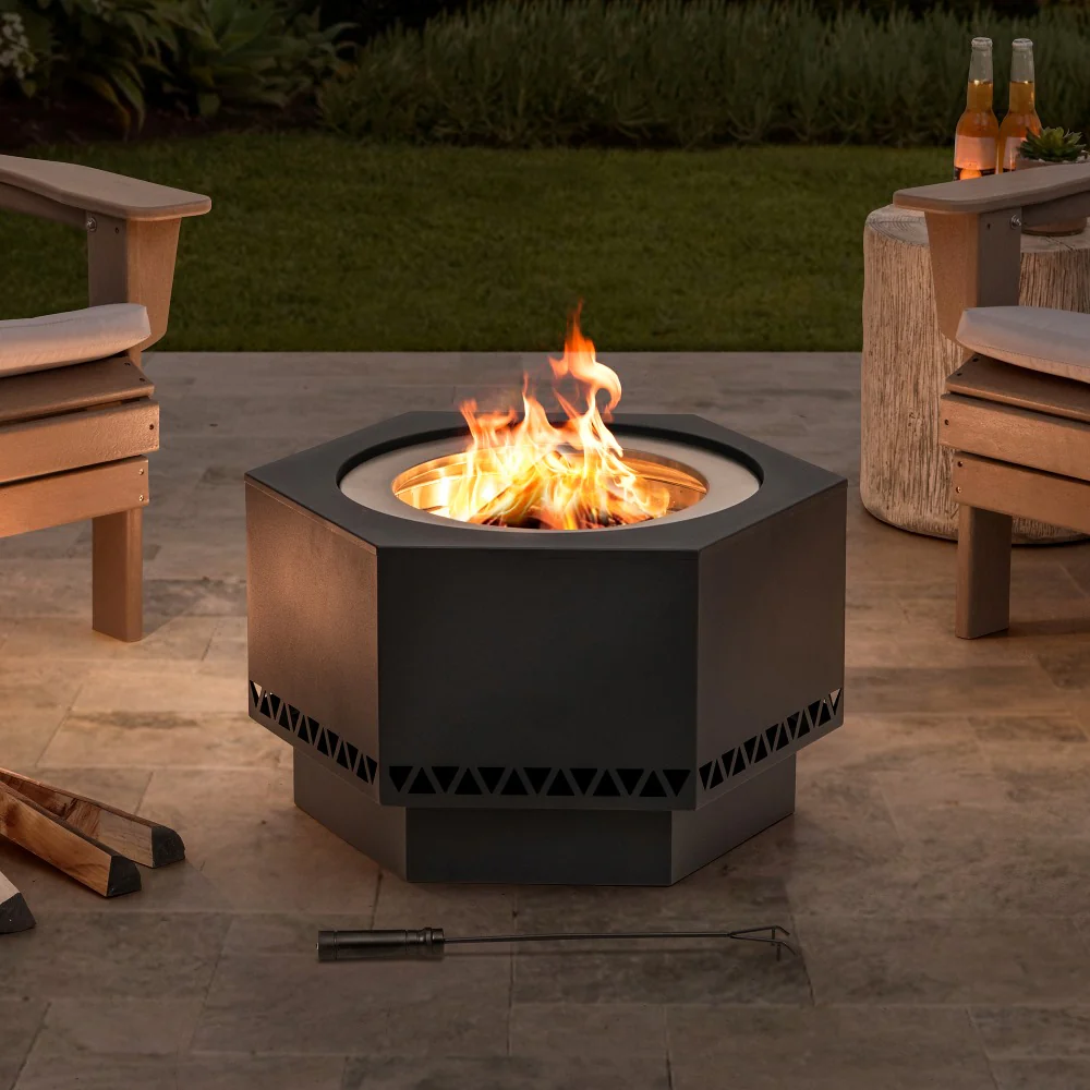 Vulcan Hexagon Smokeless Fire Pit 28" - Delta Pattern - Image 2