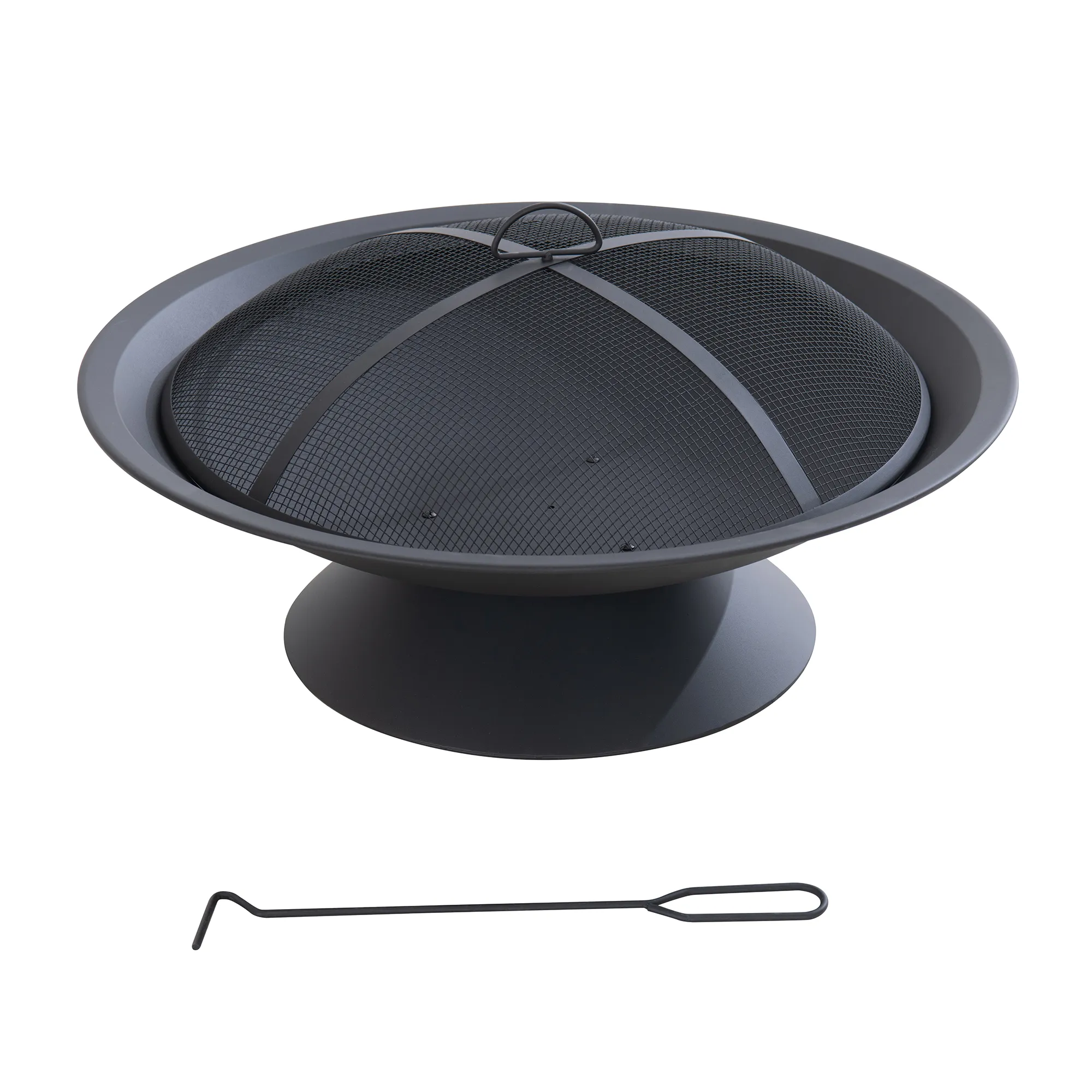 29'' Round Wood Burning Fire Pit Bowl with Drainage Hole - Image 10
