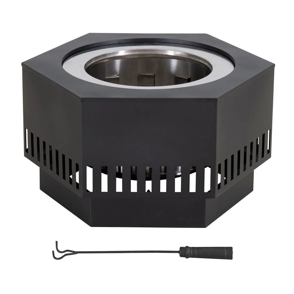 Vulcan Hexagon Smokeless Fire Pit 28" - Rectangular Pattern - Image 10