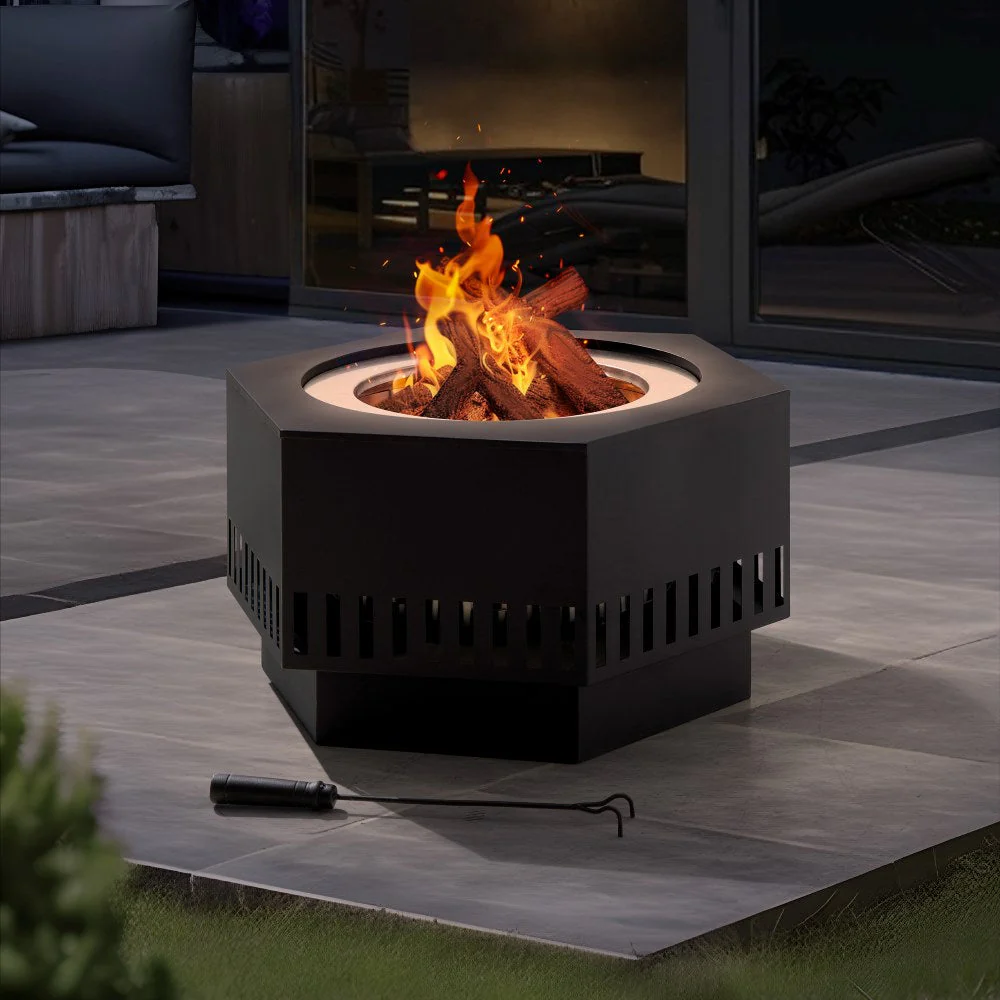 Vulcan Hexagon Smokeless Fire Pit 28" - Rectangular Pattern - Image 2