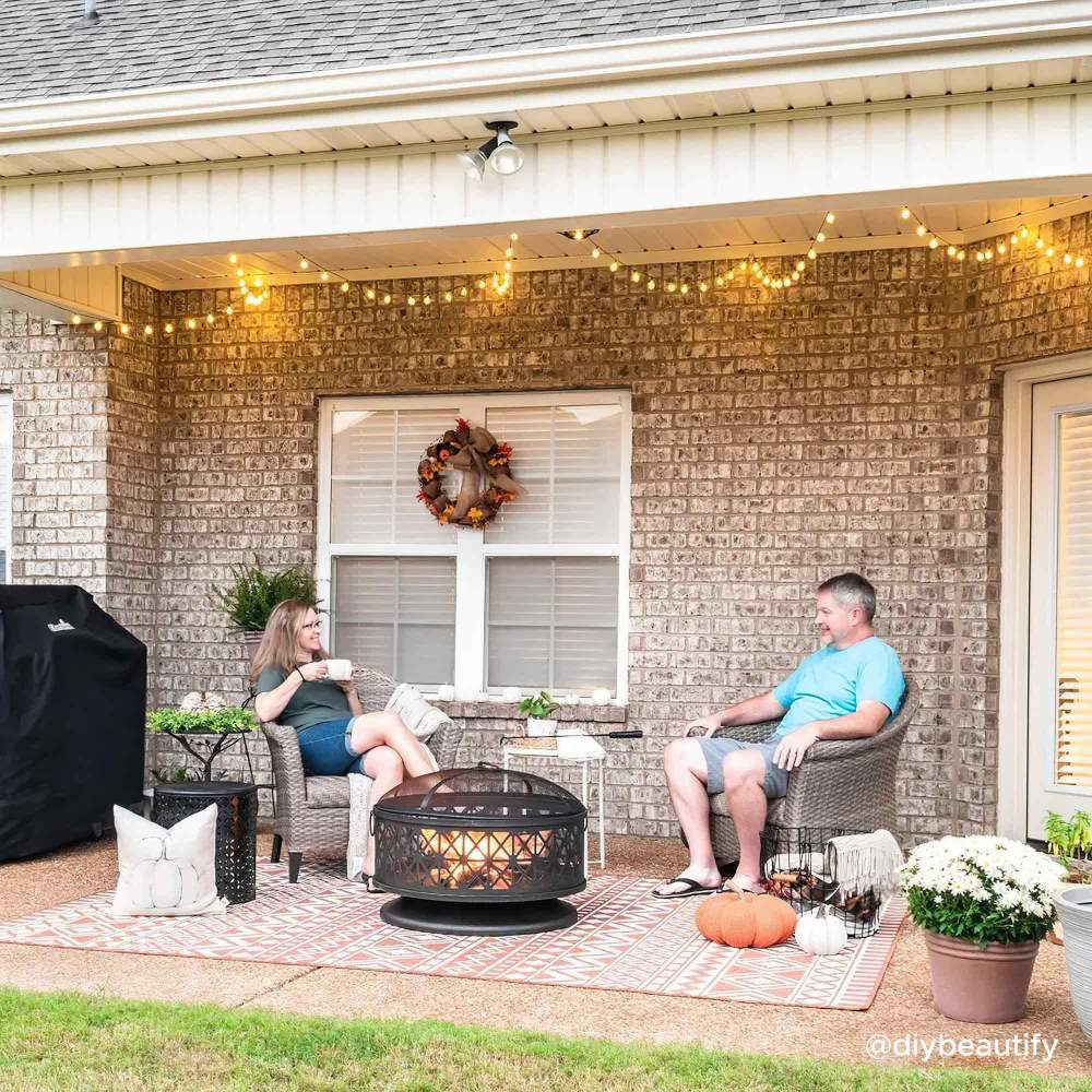 Forge Round Steel Wood Burning Fire Pit 30" - Matte Black - Image 2