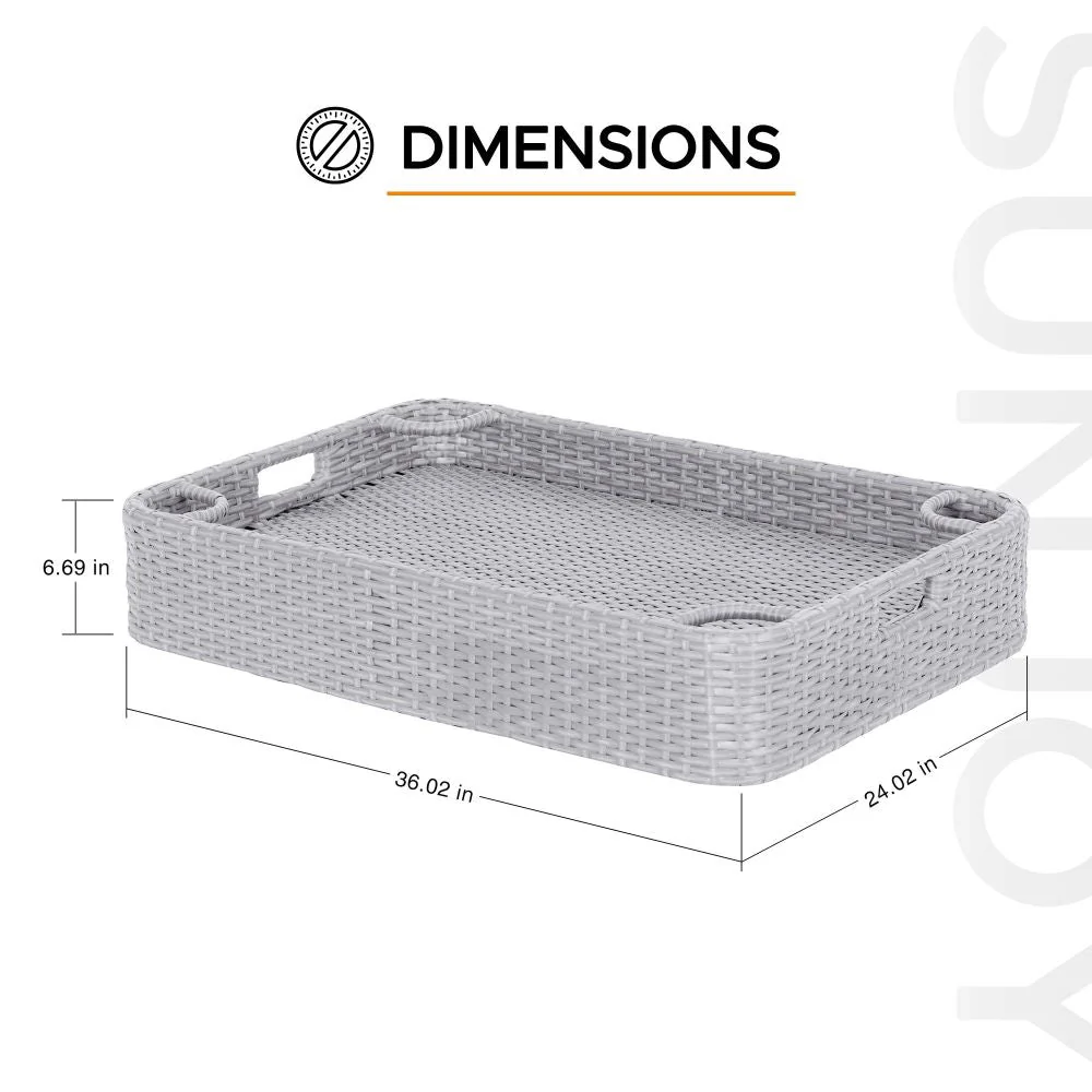 Aquasis Floating Pool Service Tray 36" x 24" - Harbor Gray - Image 3