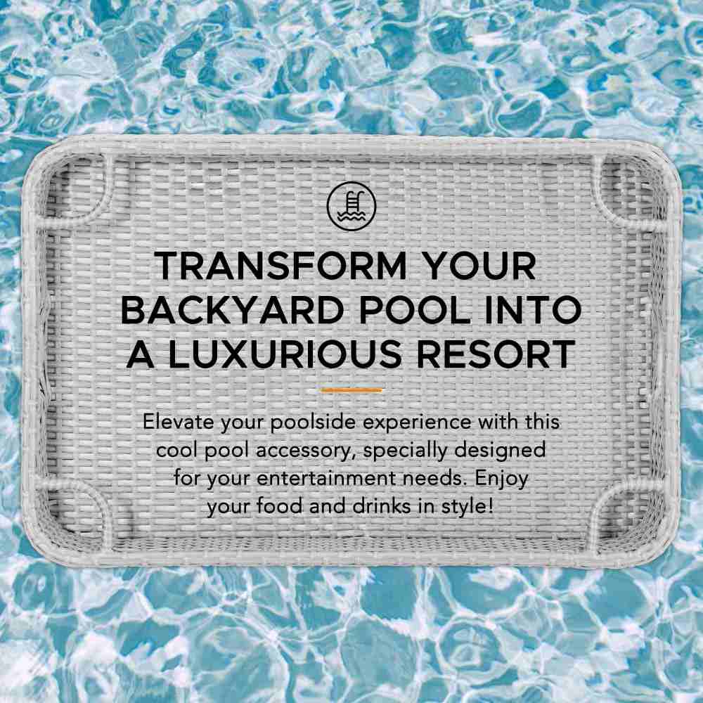 Aquasis Floating Pool Service Tray 36" x 24" - Harbor Gray - Image 8