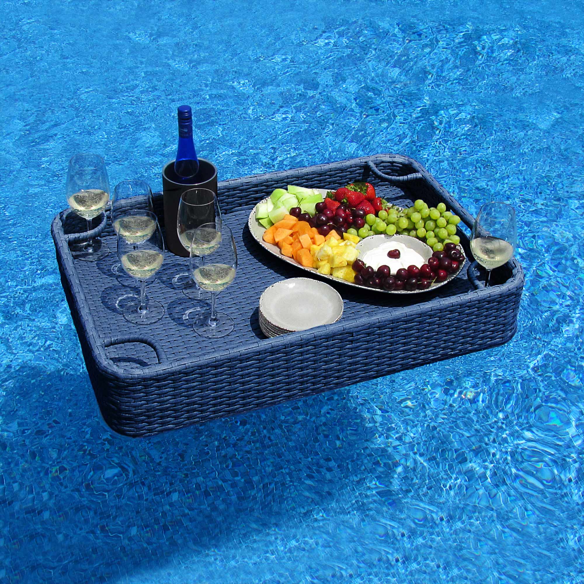 Aquasis Floating Pool Service Tray 36" x 24" - Deep Navy
