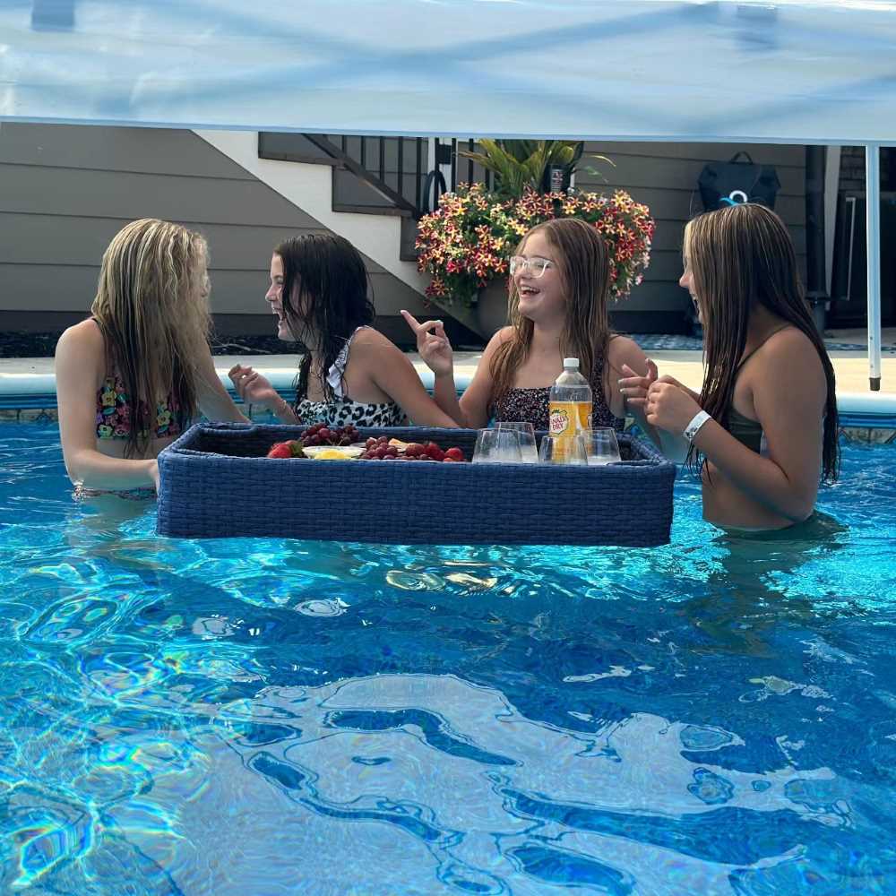 Aquasis Floating Pool Service Tray 36" x 24" - Deep Navy - Image 10