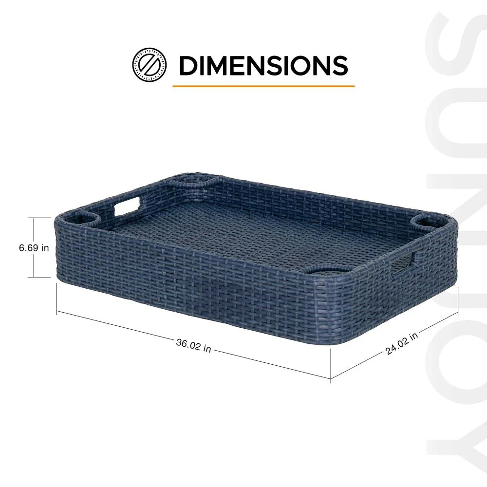 Aquasis Floating Pool Service Tray 36" x 24" - Deep Navy - Image 3