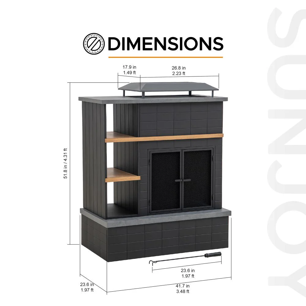 Heritage Wood Burning Fireplace 42" - Image 3