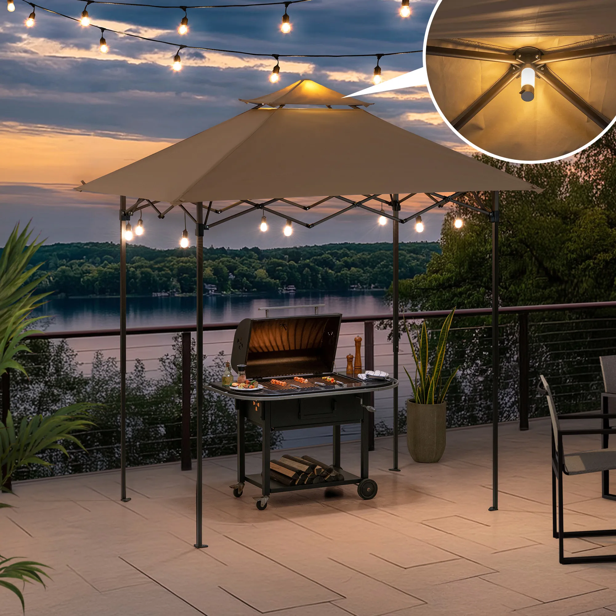 Nomad Portable Grill Station - Brown, 8x5 - Image 2