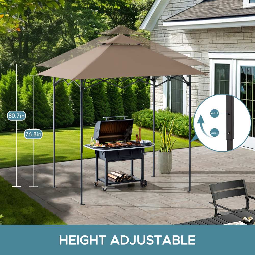Nomad Portable Grill Station - Brown, 8x5 - Image 4