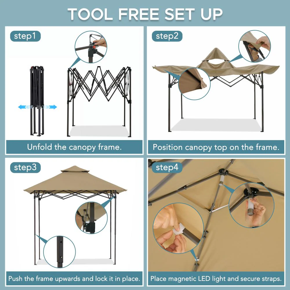 Nomad Portable Grill Station - Brown, 8x5 - Image 5