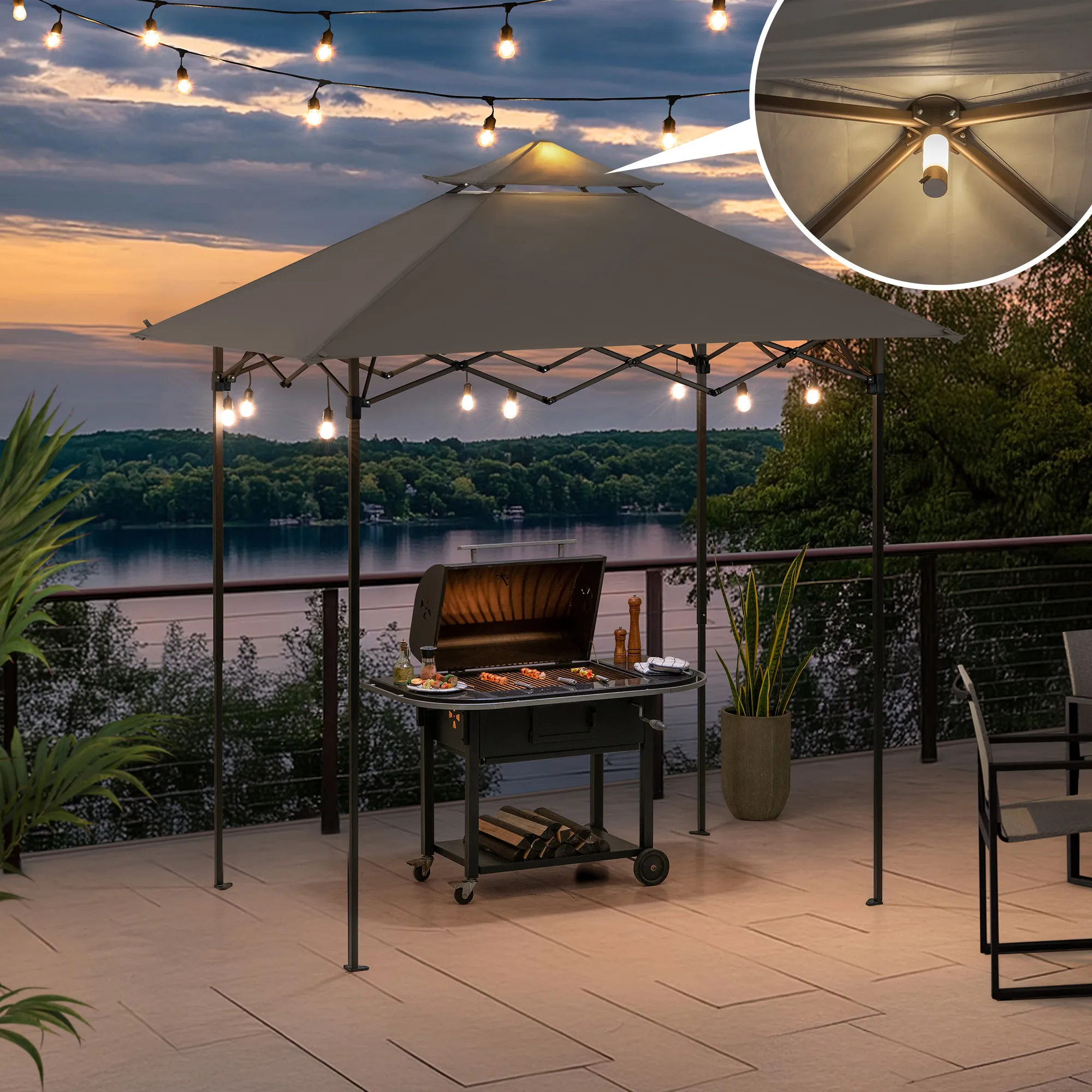 Nomad Portable Grill Station - Gray, 8x5