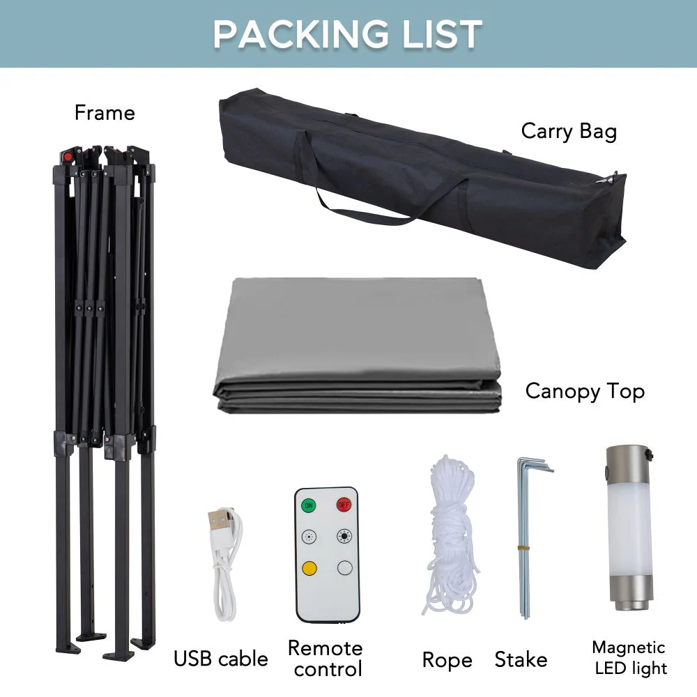 Nomad Portable Grill Station - Gray, 8x5 - Image 12