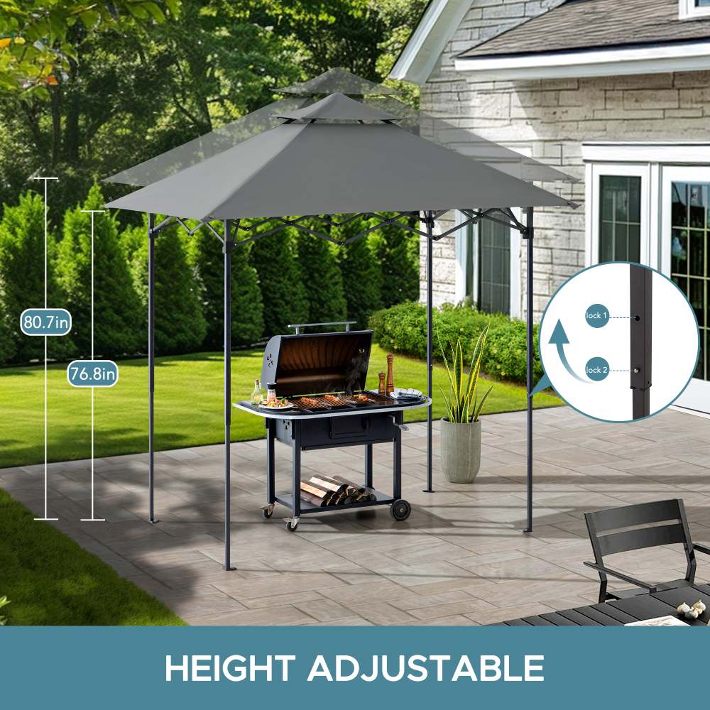 Nomad Portable Grill Station - Gray, 8x5 - Image 4