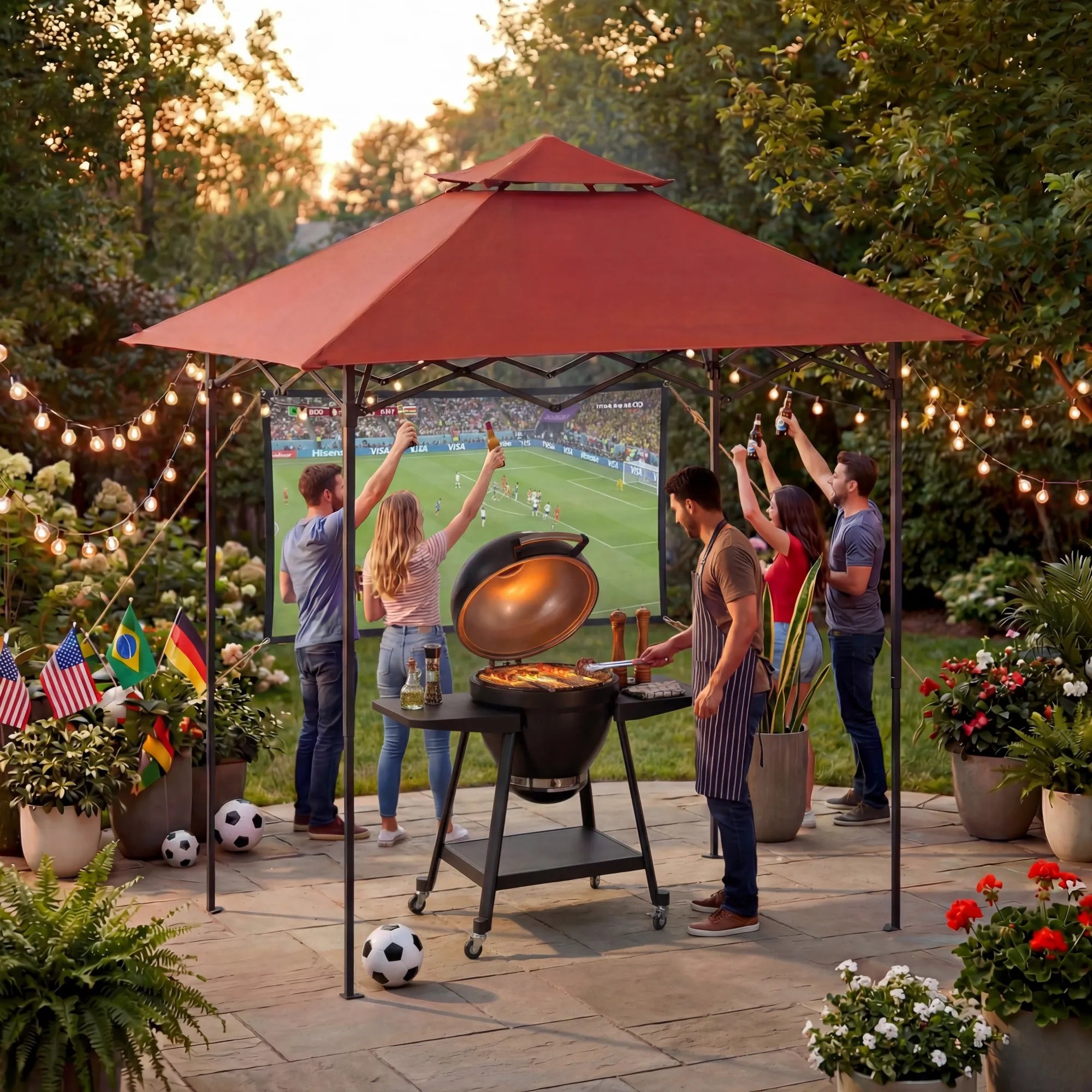 Nomad Portable Grill Station - Red, 8x5