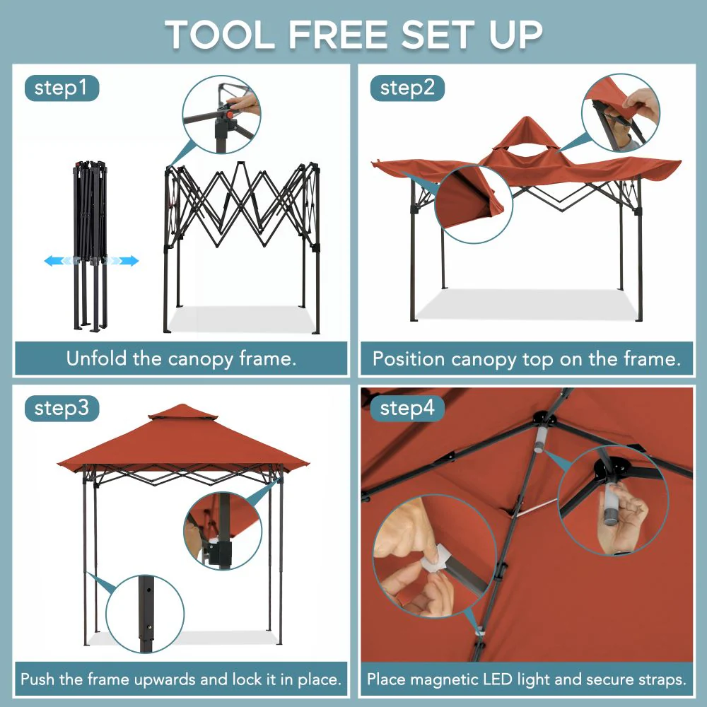 Nomad Portable Grill Station - Red, 8x5 - Image 5