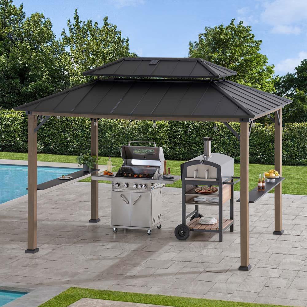Pro-Grill Timber Solar Station - Brown, 8x12 - Image 3