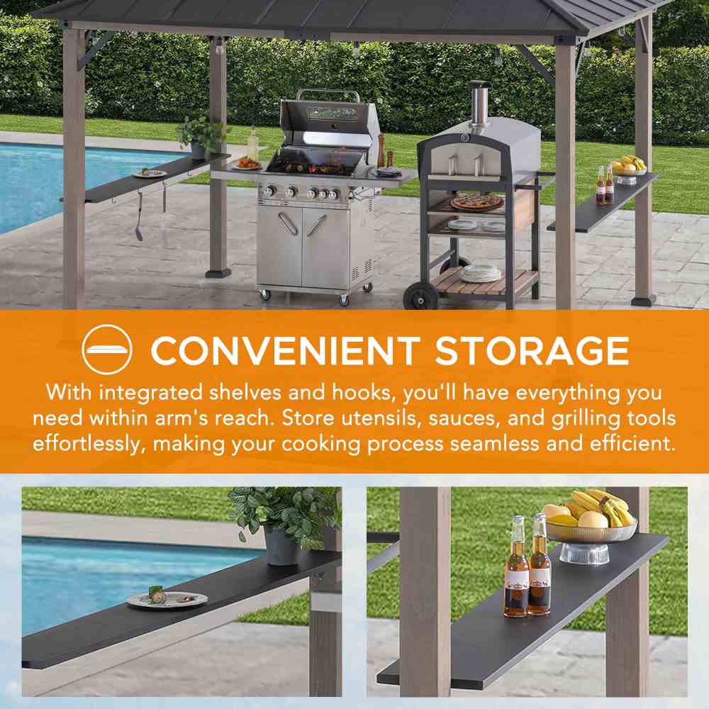 Pro-Grill Timber Solar Station - Black, 8x12 - Image 5