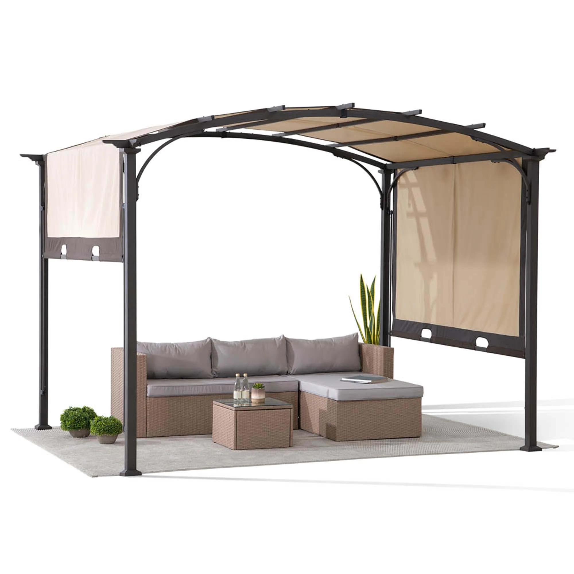 Arcadia Adjustable Arched Pergola, 9x11 - Image 12