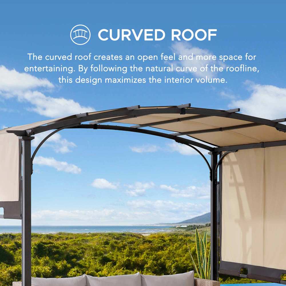 Arcadia Adjustable Arched Pergola, 9x11 - Image 4
